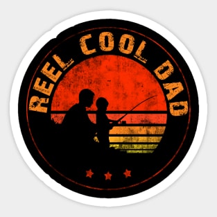 Reel Cool Dad Fishing Fathers Day Gift for Dad Sticker